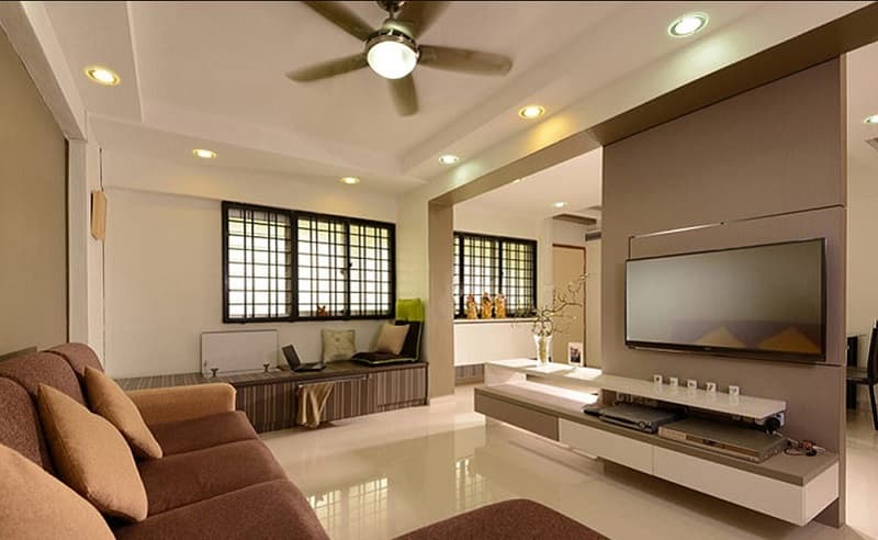 Warm, welcoming Singapore living room